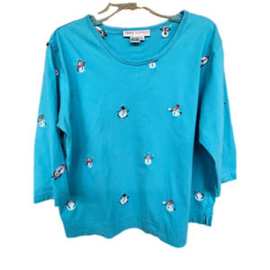 Casey Coleman snowman shirt